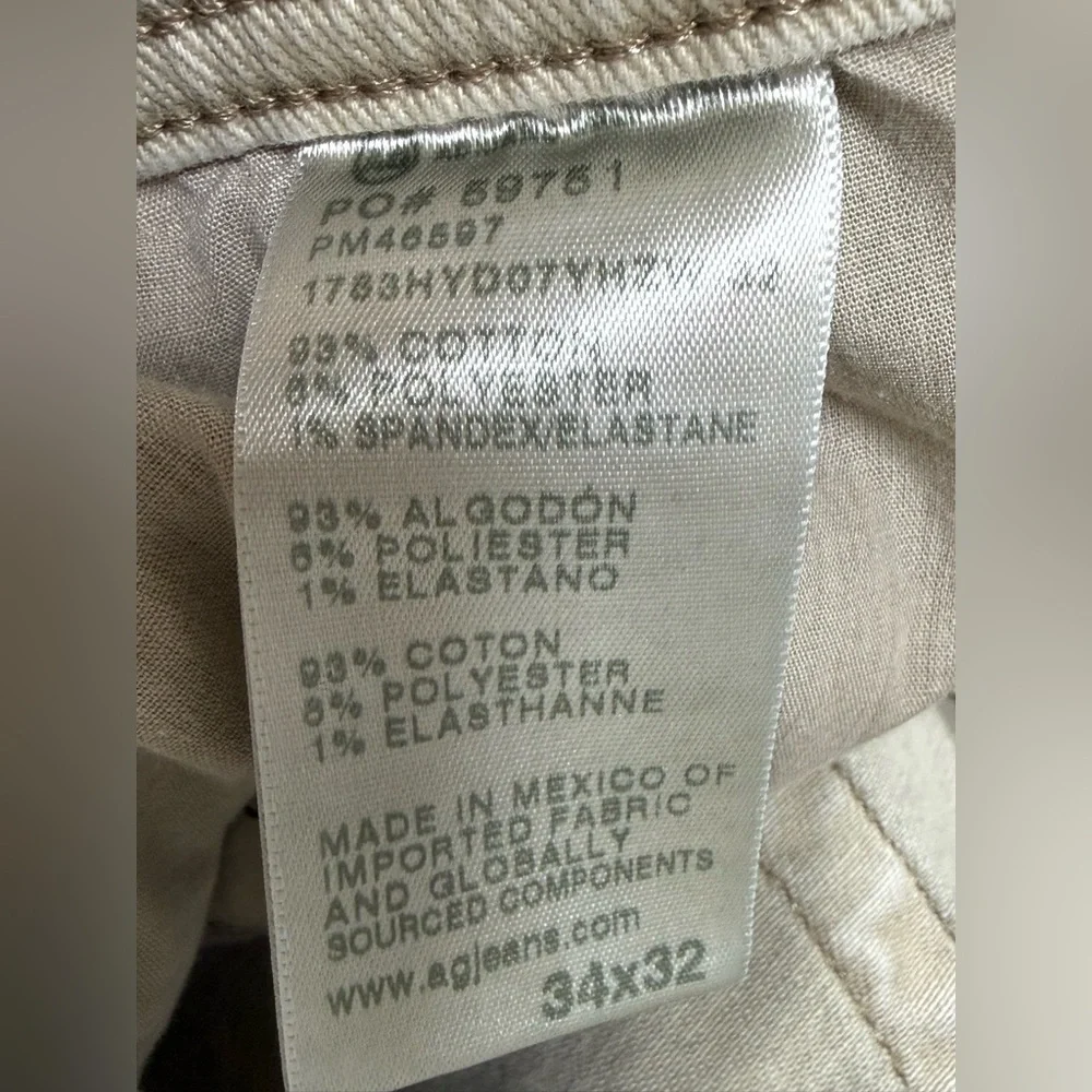 AG Adriano Goldschmied Men's Beige Jeans - Picture 11 of 14